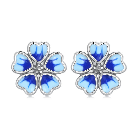 925 Sterling Silver Enamel Earrings for Women