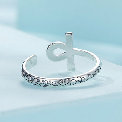 925 Sterling Silver Oxidized 2.2mm Ring for Women