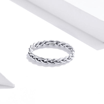925 Sterling Silver Oxidized 0.20cm Ring Size 9 for Women