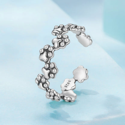 925 Sterling Silver Oxidized Silver 0.44cm Ring for Women