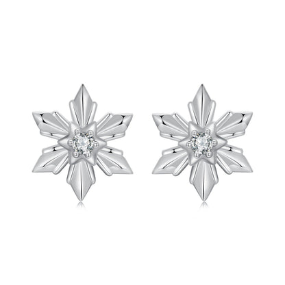 925 Sterling Silver Earrings with Pavé Setting CZ in Oxidized Finish