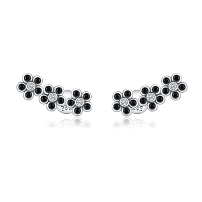 925 Sterling Silver Earrings with Pavé Setting CZ