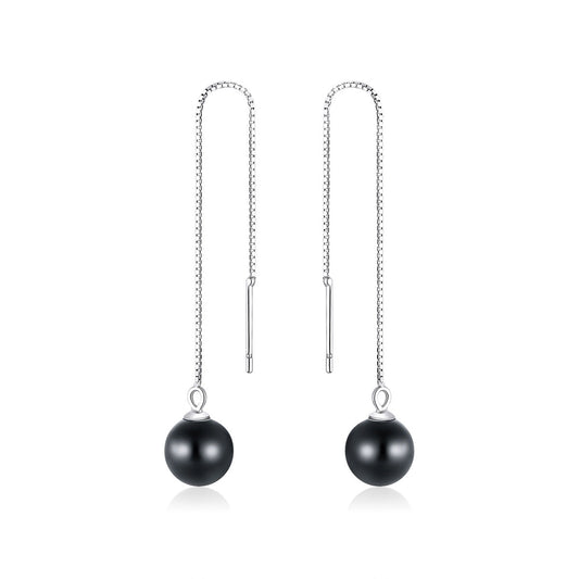 925 Sterling Silver Earrings with Quality Shell Pearl for Women