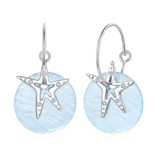 Boucles d'oreilles en argent sterling 925 avec opale nano et zircon cubique, plaquées or blanc, 2,8 cm pour femme