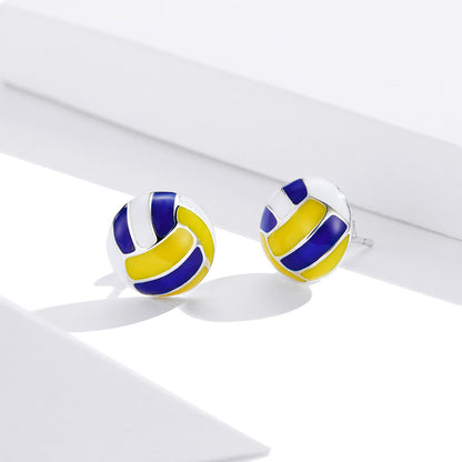 925 Sterling Silver Oxidized Enamel Earrings for Women