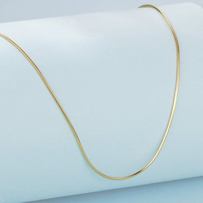 925 Sterling Silver + Plated White Gold 40cm Necklace