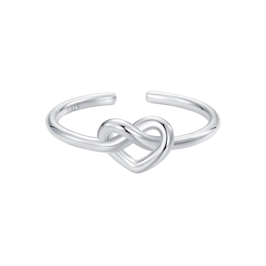 925 Sterling Silver & Plated White Gold 1.6mm Ring for Women