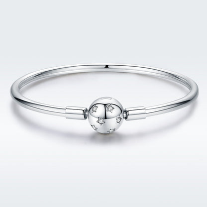 925 Sterling Silver Adjustable Bracelet Style Nan Size 17cm for Men