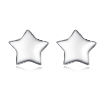 S925 Sterling Silver Earrings with Plated Platinum Finish for Women