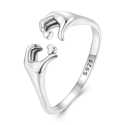 S925 Oxidized Silver 0.17cm Ring
