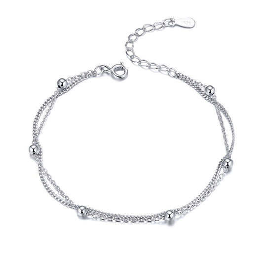 925 Sterling Silver Adjustable 19cm Bracelet for Women