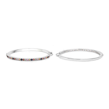 2.24 Carat Genuine Multi Sapphire .925 Sterling Silver Earrings