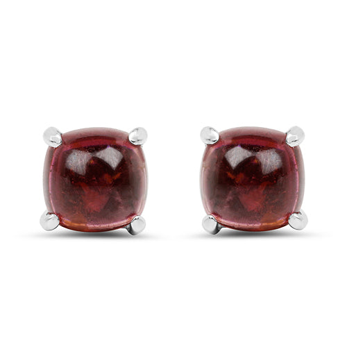 2.60 Carat Genuine Pink Topaz .925 Sterling Silver Earrings