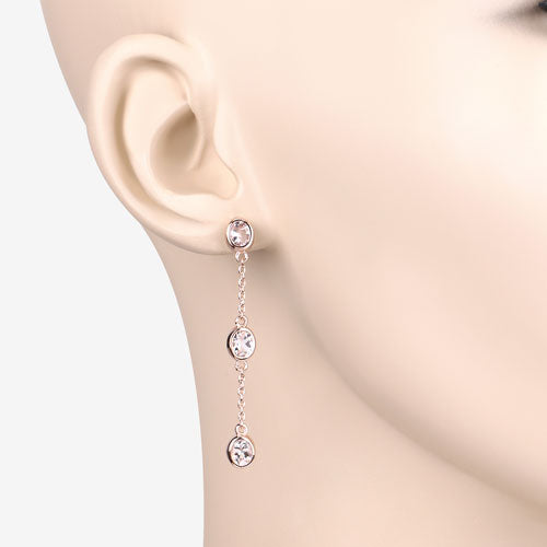 1.62 Carat Genuine Morganite .925 Sterling Silver Earrings
