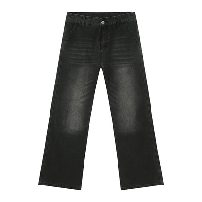 Mid Rise Jeans with Pockets