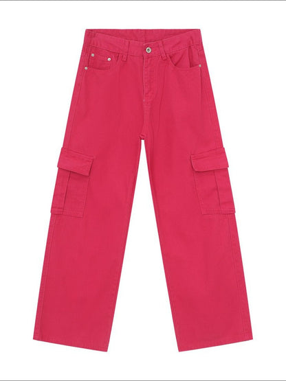 Wide Leg Cargo Jeans