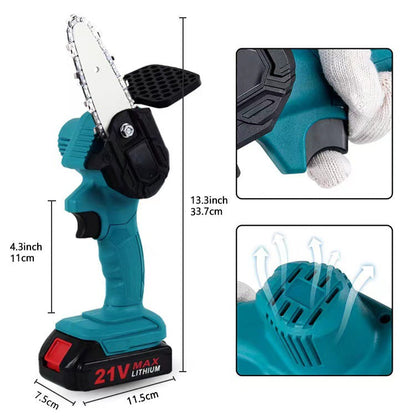 Cordless Mini Chainsaw for Garden and Woodwork