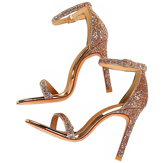 BIGTREE Zapatos De Tacón Alto Sexy Para Mujer, Bombas De Lentejuelas Brillantes, Tacones De Aguja De 10 Cm, Zapatos De Fiesta Para Mujer, Sandalias De Verano Para Mujer, Novedad