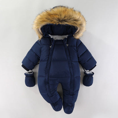 Jumpsuit Fleece-lined Quilted Cotton-padded Clothes