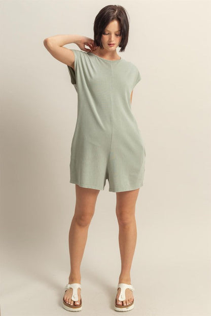 HYFVE Round Neck Cap Sleeve Relaxed Fit Breezy Romper