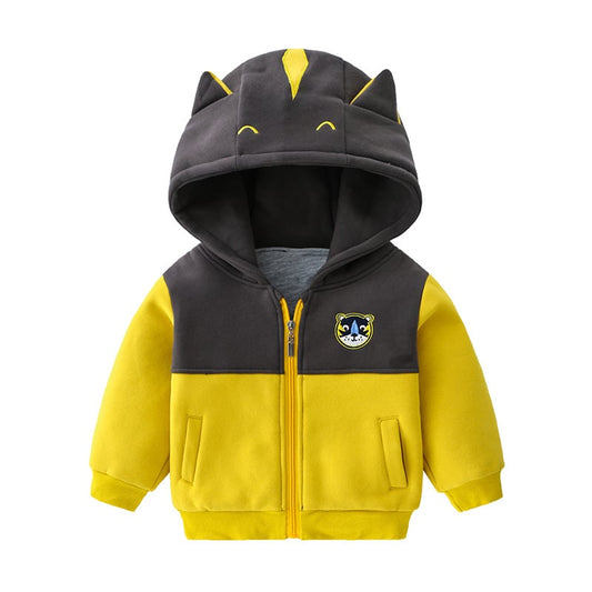 Chaqueta Sencilla Acolchada con Capucha para Niños