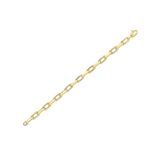 Bracelet maille câble française en or jaune 14 carats (6,00 mm)