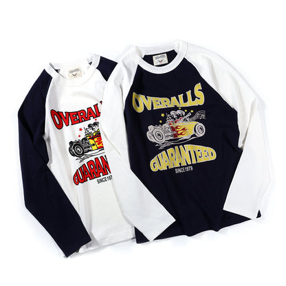 1979 Striped Color Block Motorcycle T-Shirt