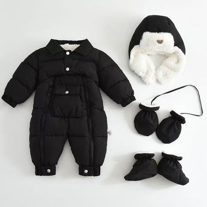 Baby Cotton-padded Thicken Crawler Suit Baby Children Romper