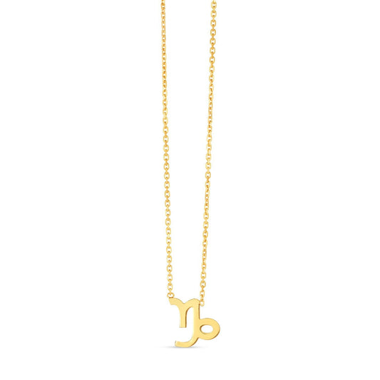 Collier Capricorne en or jaune 14 carats