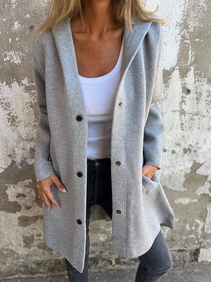 Cross-Border European And American 2026 Autumn And Winter New Fashion Long-Sleeve Solid Color Jacket For Women, Popular On Amazon And Aliexpress