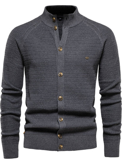 Men's Button Down Long Sleeve Cardigan
