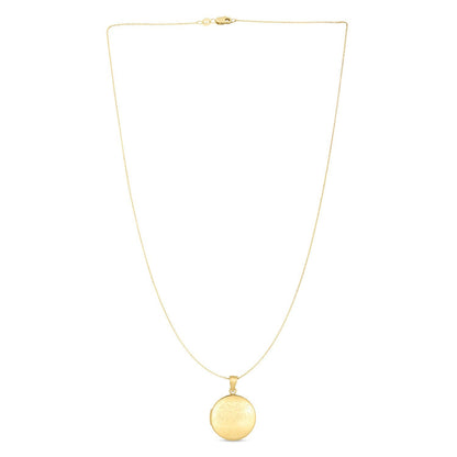 14k Yellow Gold Tree of Life Locket Necklace