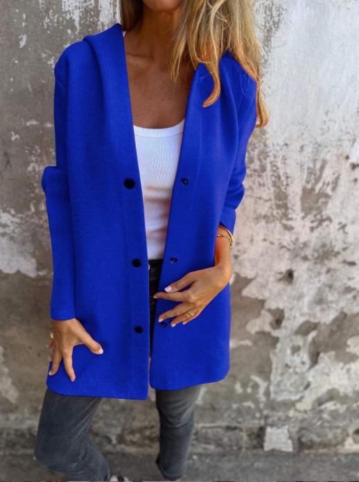 Cross-Border European And American 2026 Autumn And Winter New Fashion Long-Sleeve Solid Color Jacket For Women, Popular On Amazon And Aliexpress