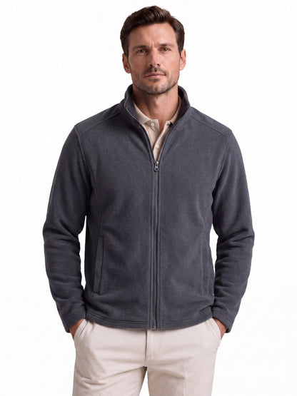 2026 Autumn Winter Foreign Trade Cross-Border Men's Polar Fleece Softshell Jacket European Size Foreign Trade Men's Zip-Up Sweatshirt Top