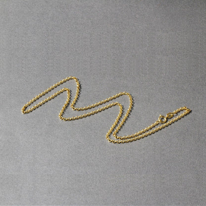 14k Yellow Gold Rolo Chain 1.9mm