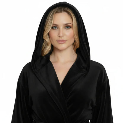 Women’s Plush Hooded Robe - Spa-Worthy Comfort at Home