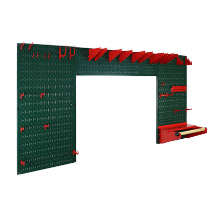 Lazy Guy DIY Maker Woodworking Tool Storage Organizer Set - Metal Pegboard with Accessories