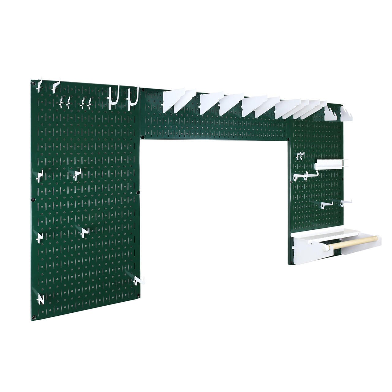 Lazy Guy DIY Maker Woodworking Tool Storage Organizer Set - Metal Pegboard with Accessories