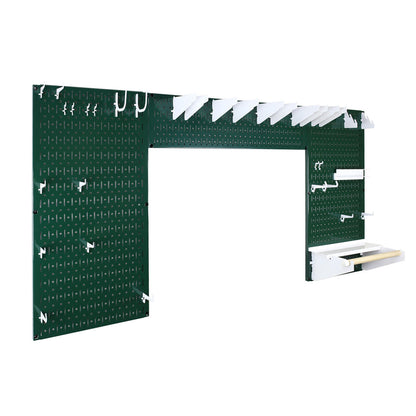 Lazy Guy DIY Maker Woodworking Tool Storage Organizer Set - Metal Pegboard with Accessories