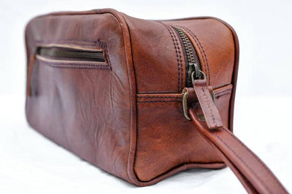 The Single Section Toiletry- Brown