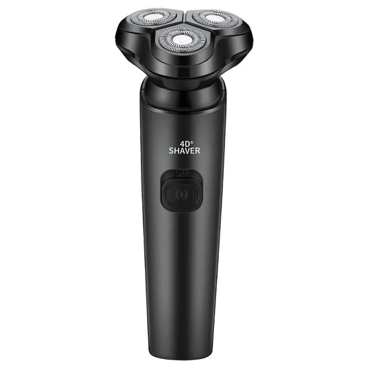 SonicGlide 3-Head Rotary Electric Shaver – Waterproof & Rechargeable
