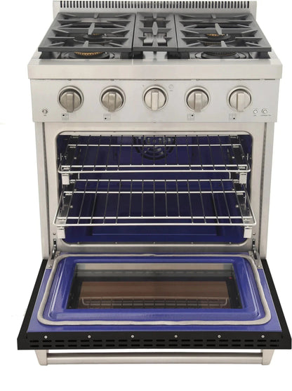 Kucht 30" Freestanding Professional Gas Range KFX3000X-BK
