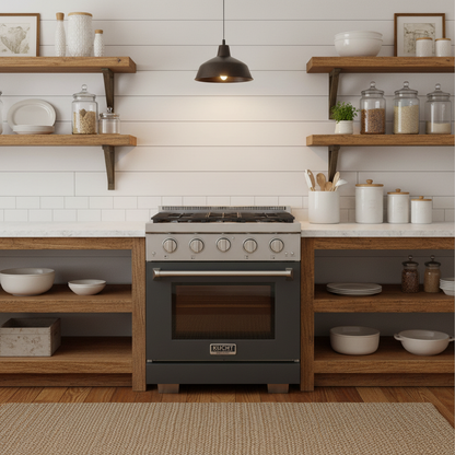 Kucht 30" Freestanding Professional Gas Range Liquid Propane KFX3000X/LP-GY