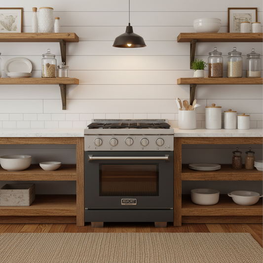 Kucht 30" Freestanding Professional Gas Range Liquid Propane KFX3000X/LP-GY