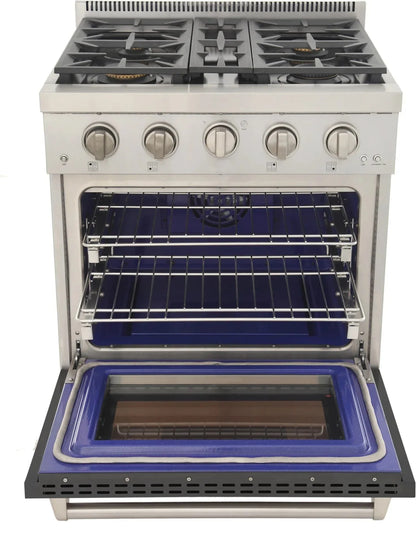 Kucht 30" Freestanding Professional Gas Range Liquid Propane KFX3000X/LP-GY