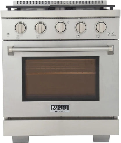 Kucht 30" Freestanding Professional Gas Range Liquid Propane KFX3000X/LP-S