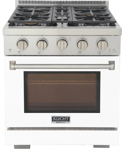 Kucht 30" Freestanding Professional Gas Range KFX3000X-W