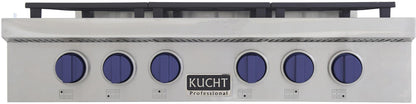 Kucht 36 Inch Gas Sealed Burner Rangetop-KFX369T-B