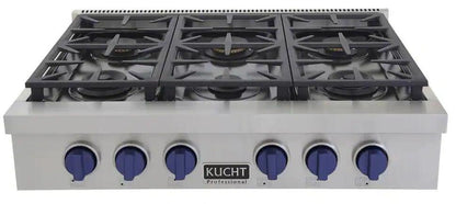 Kucht 36 Inch Gas Sealed Burner Rangetop-KFX369T-B