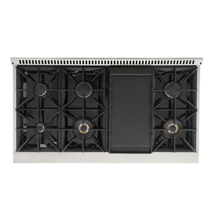 Kucht 48” Pro-Style Kitchen Dual Fuel Range - KDF482/LP-S